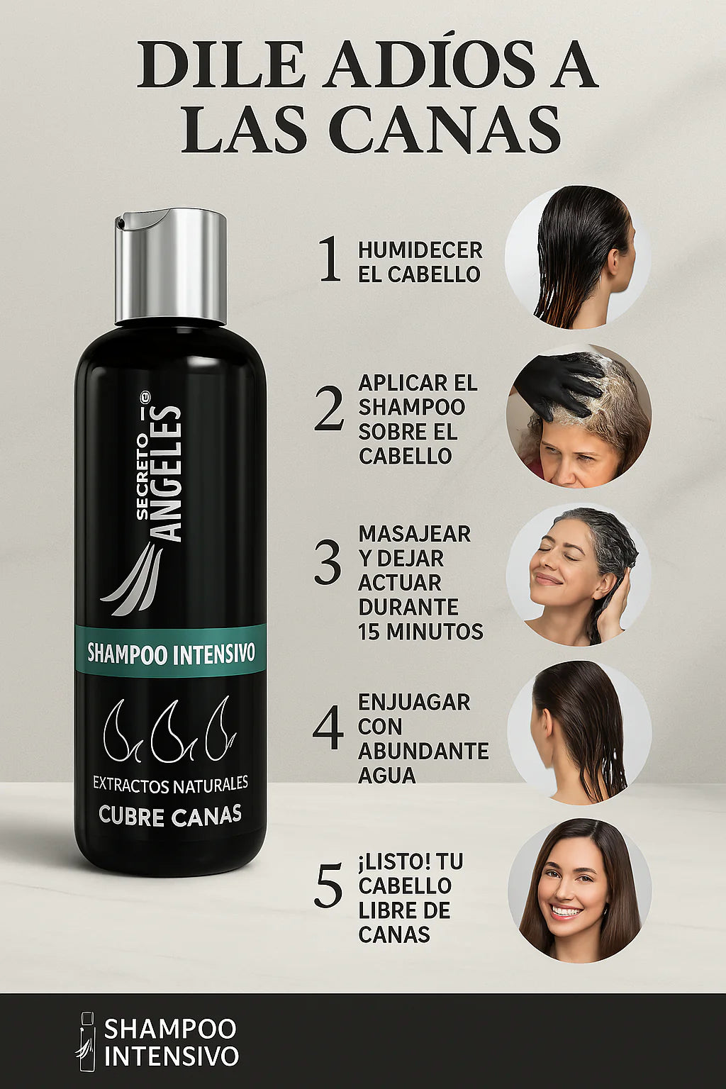 Shampoo Cubre Canas Secreto de Ángeles + Colageno y Exfoliante GRATIS!! - GRAN OFERTA 3X2!!!🔥🔥