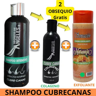 Shampoo Cubre Canas Secreto de Ángeles + Colageno y Exfoliante GRATIS!! - GRAN OFERTA 3X2!!!🔥🔥