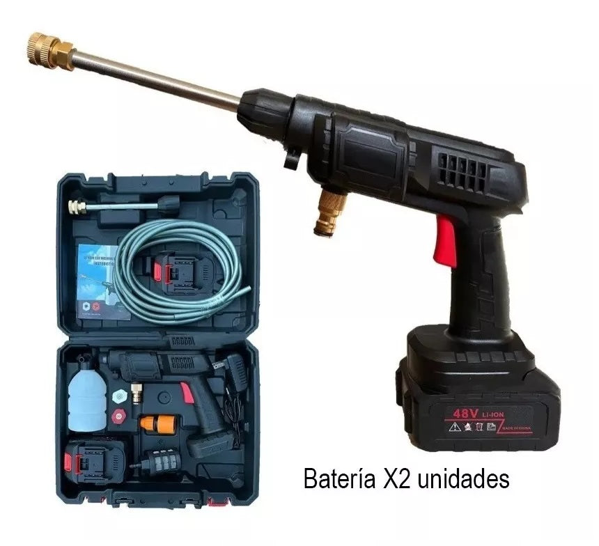 Hidrolavadora Inalámbrica Portátil Recargable 48V - 2 Baterías