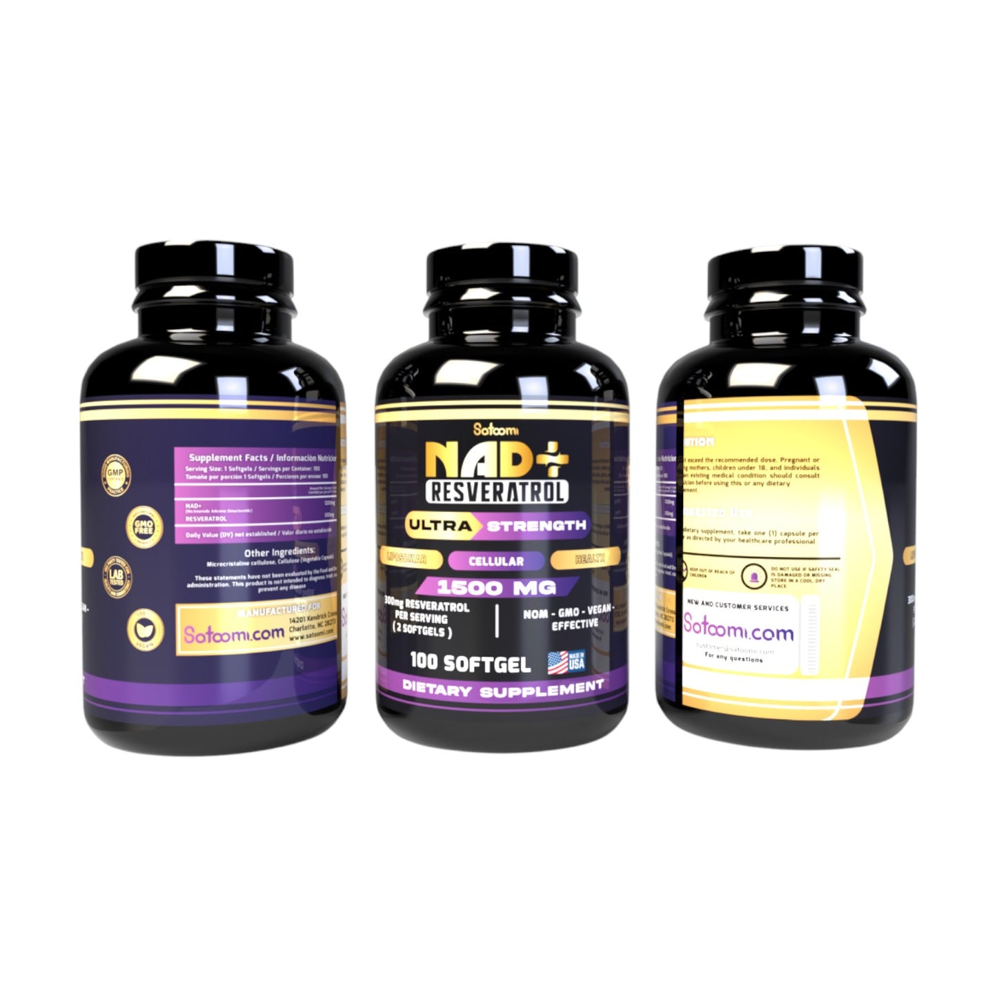 NAD Resveratrol Original 1500MG - 100unid - Registro Sanitario INVIMA - GRAN OFERTA 3 X 2 🔥🔥