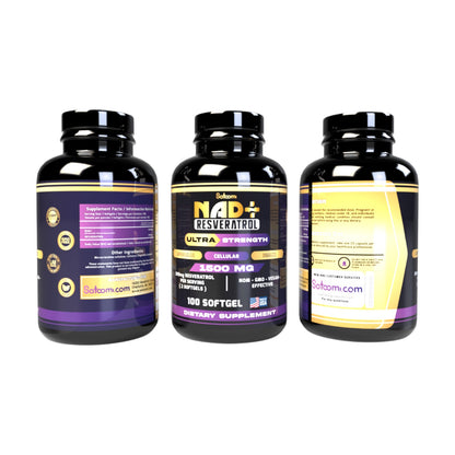 NAD Resveratrol Original 1500MG - 100unid - Registro Sanitario INVIMA - GRAN OFERTA 3 X 2 🔥🔥