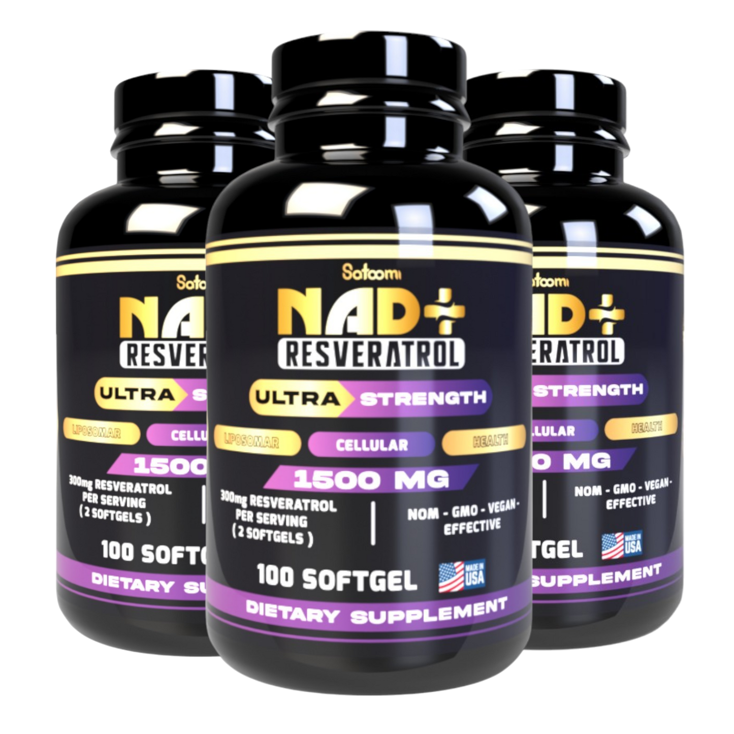 NAD Resveratrol Original 1500MG - 100unid - Registro Sanitario INVIMA - GRAN OFERTA 3 X 2 🔥🔥
